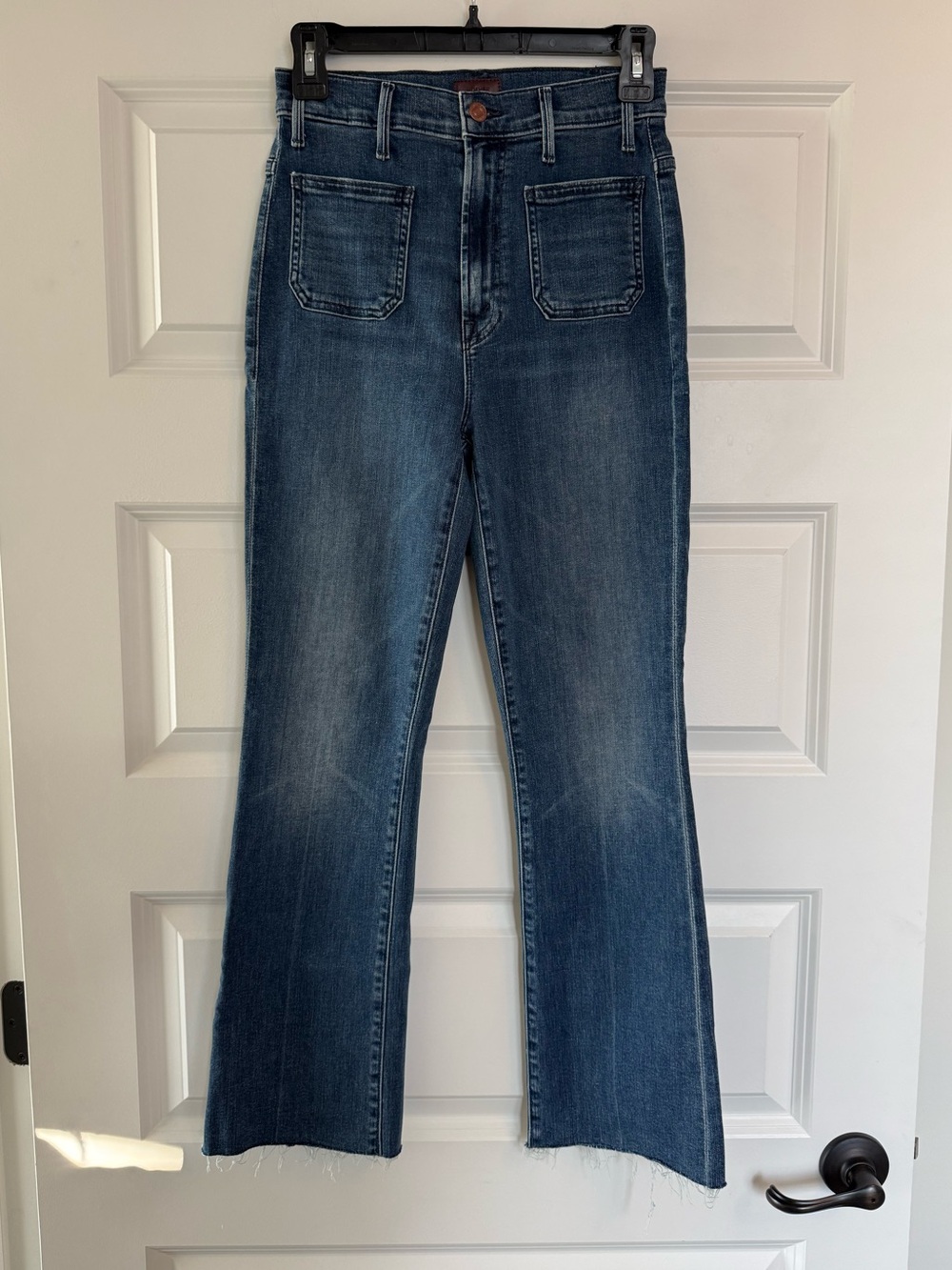 NWOT MOTHER Hustler Patch Pocket Ankle Fray